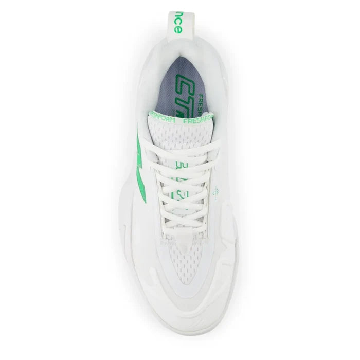 Women's Fresh Foam X CT-Rally B Width Court Shoes White and Green Apple
