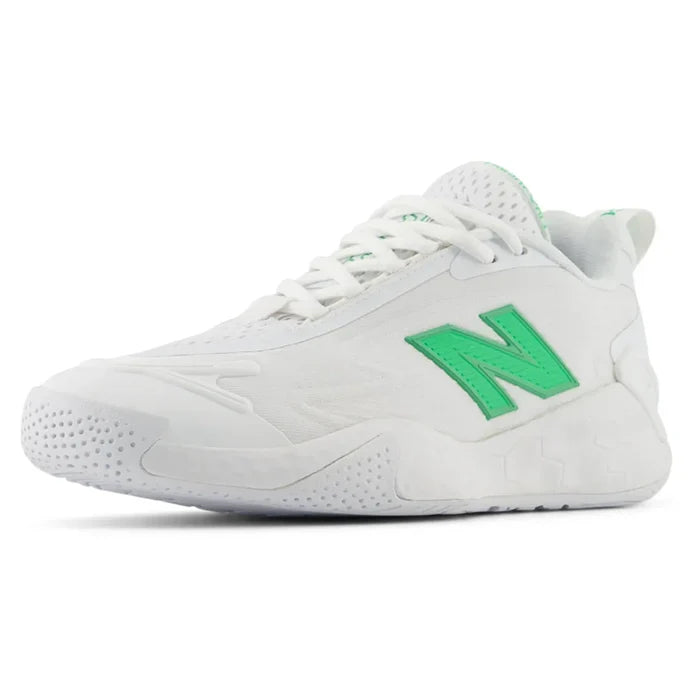 Women's Fresh Foam X CT-Rally B Width Court Shoes White and Green Apple