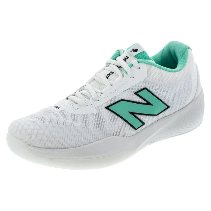 Women's FuelCell 996v6 B Width Court Shoes NB 103 White and Deep End
