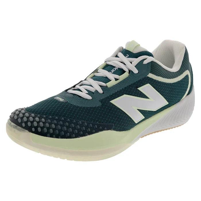 Women's FuelCell 996v6 B Width Court Shoes New Spruce and White