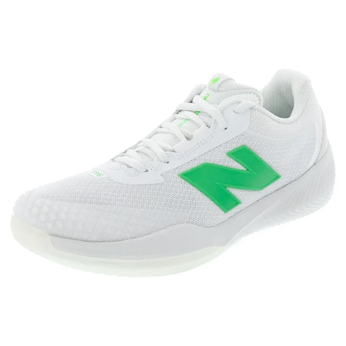 Women's FuelCell 996v6 B Width Court Shoes White and Green Apple