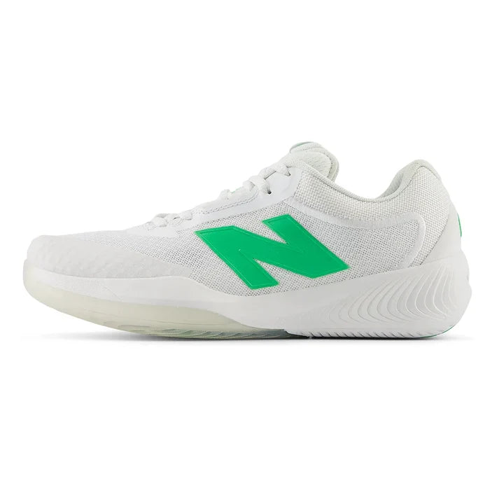 Women's FuelCell 996v6 B Width Court Shoes White and Green Apple