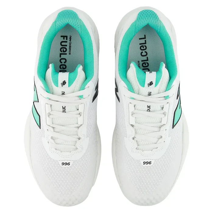 Women's FuelCell 996v6 D Width Court Shoes NB 103 White and Deep End
