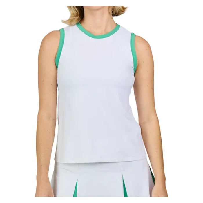 Women's Full Tank White and Alpine