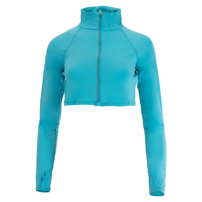 Women's Full Zip Crop Top