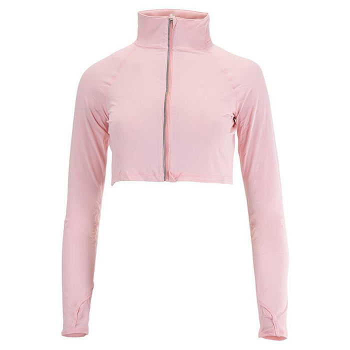 Women's Full Zip Crop Top
