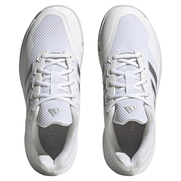 Women's GameCourt 2 Court Shoes Footwear White and Metallic Silver