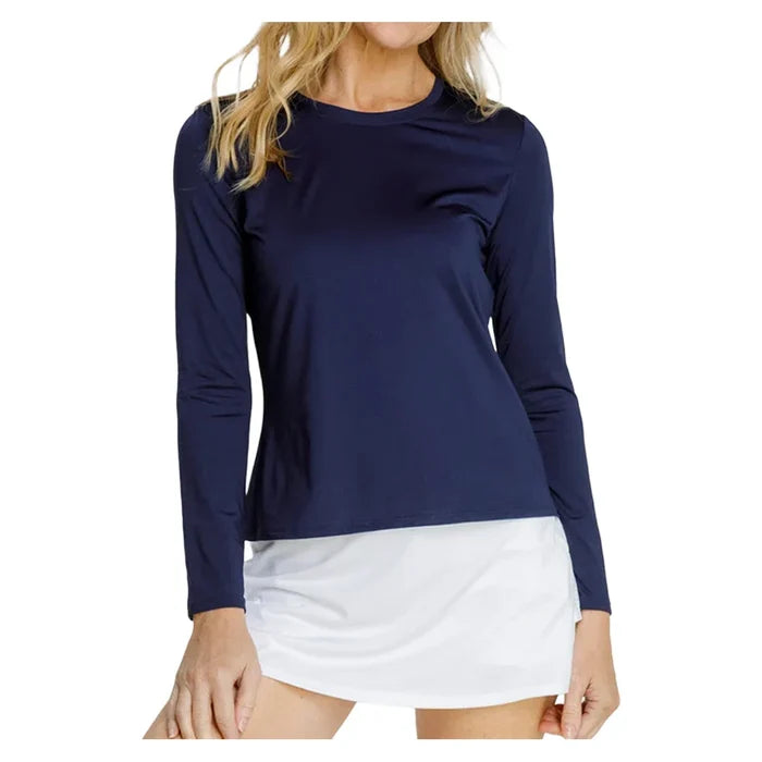 Women`s Gastonia Long Sleeve Tennis Top Navy Blue