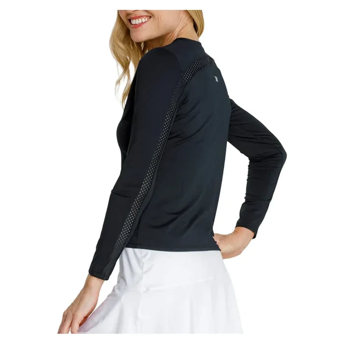 Women`s Gastonia Long Sleeve Tennis Top Onyx