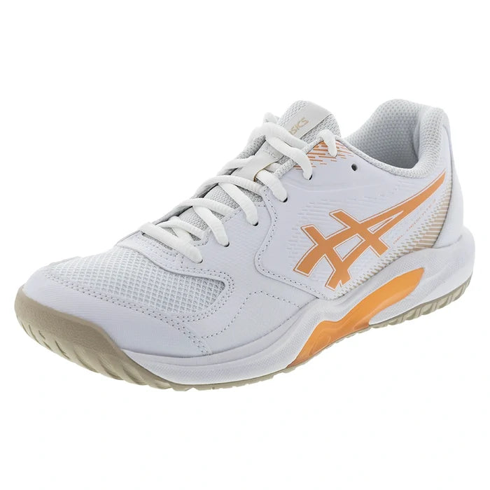 Women's GEL-Dedicate 9 Shoes White and Cantaloupe