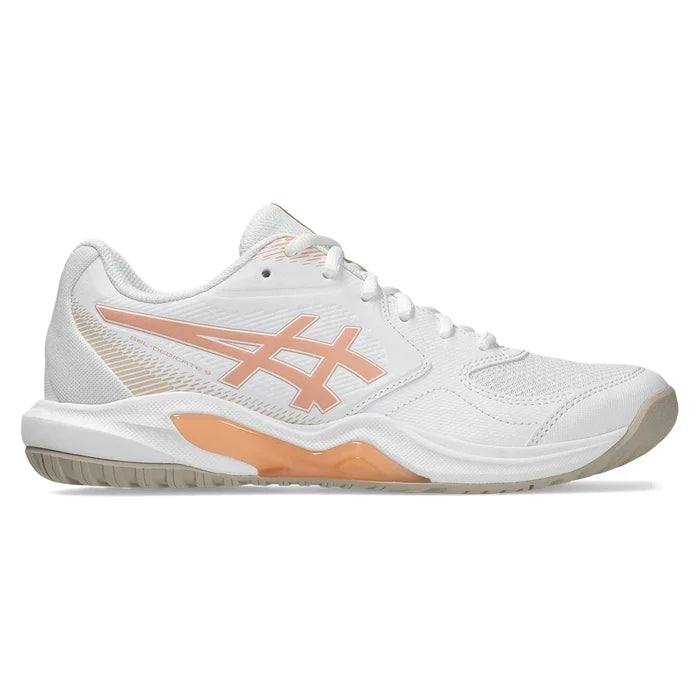 Women's GEL-Dedicate 9 Shoes White and Cantaloupe