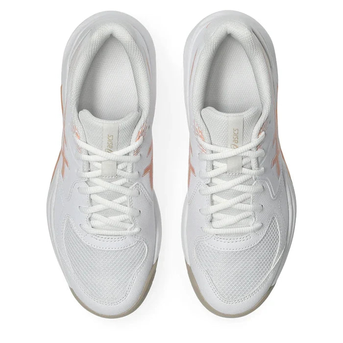 Women's GEL-Dedicate 9 Shoes White and Cantaloupe