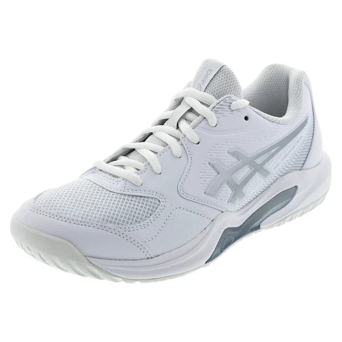 Women's GEL-Dedicate 9 Wide Shoes White and Pure Silver