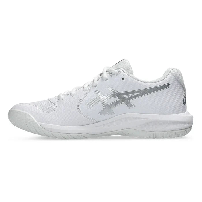 Women's GEL-Dedicate 9 Wide Shoes White and Pure Silver