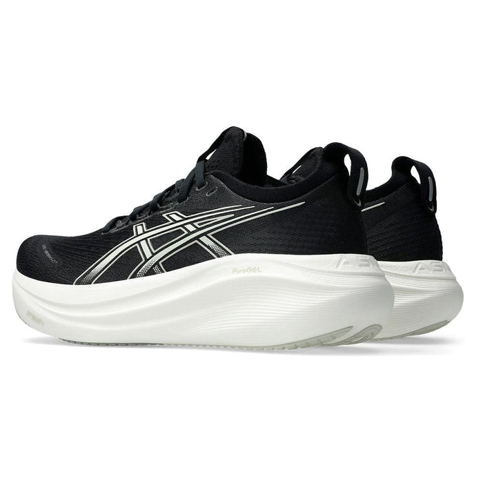Women's GEL-Nimbus 27 Running Shoes Black and Lake Grey