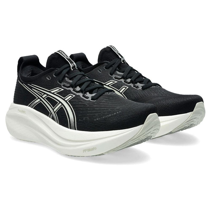 Women's GEL-Nimbus 27 Running Shoes Black and Lake Grey