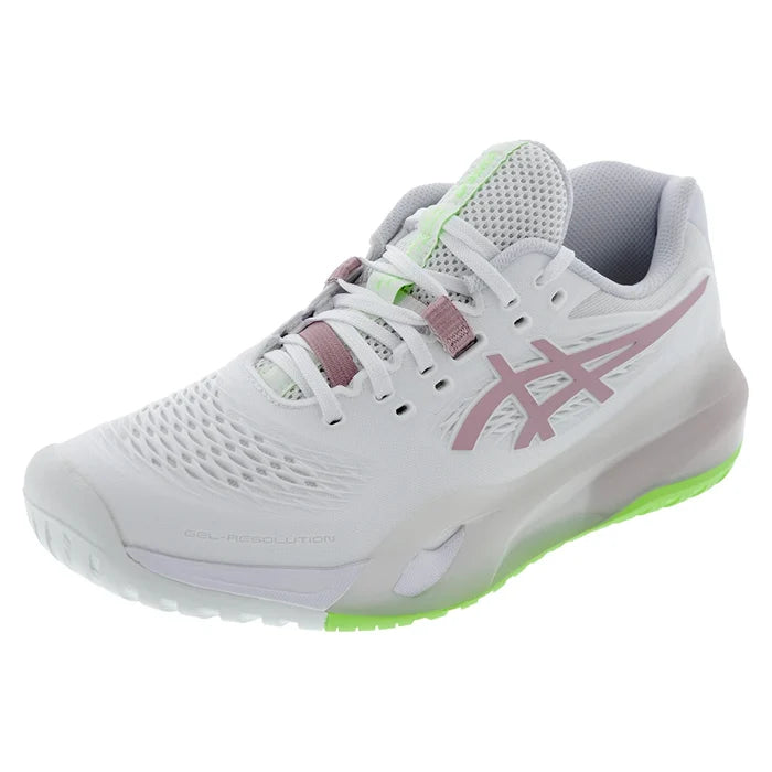 Women's GEL-Resolution X D Width Shoes White and Morganite