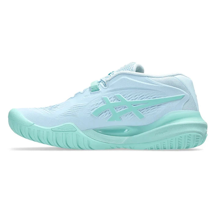 Women's GEL-Resolution X Shoes Light Blue and Oasis Green