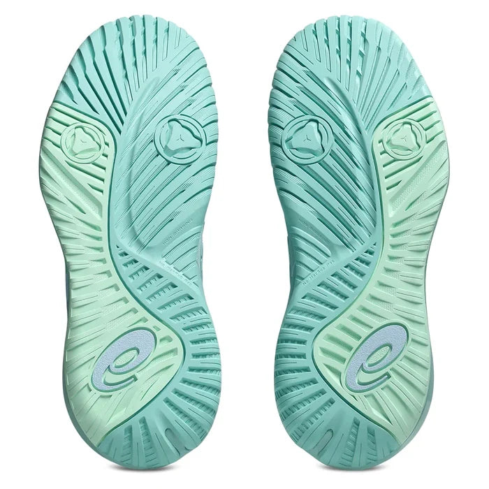 Women's GEL-Resolution X Shoes Light Blue and Oasis Green