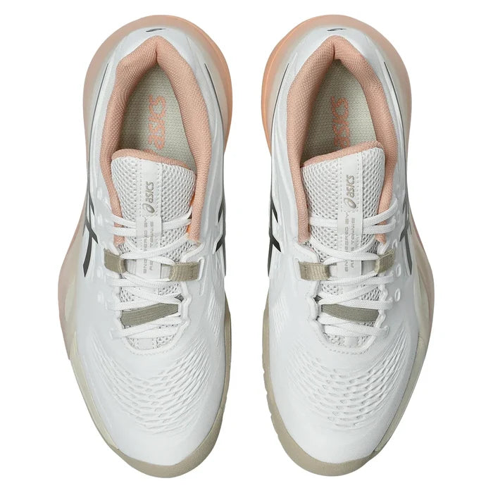 Women's GEL-Resolution X Shoes White and Black Coffee