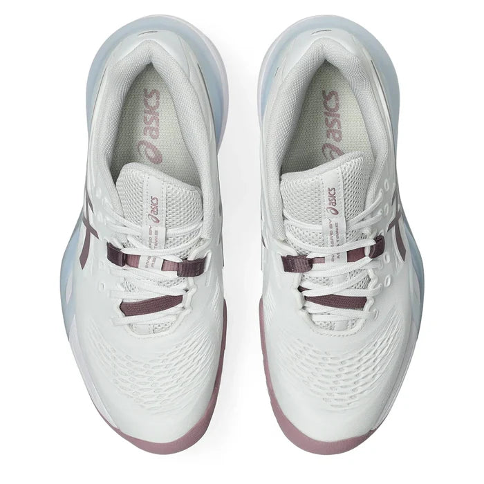 Women's GEL-Resolution X Shoes White and Dusty Mauve