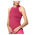 Women`s Gracey Tennis Tank Burgundy and Bright Pink