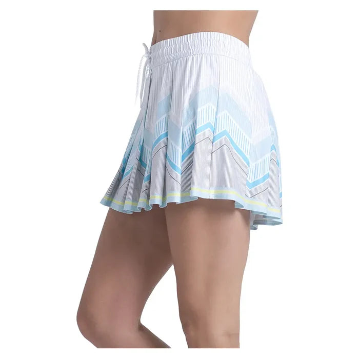 Women's High Waist Lavish Lane Skort White