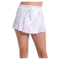 Women's High Waist Weave It To Me Skort White