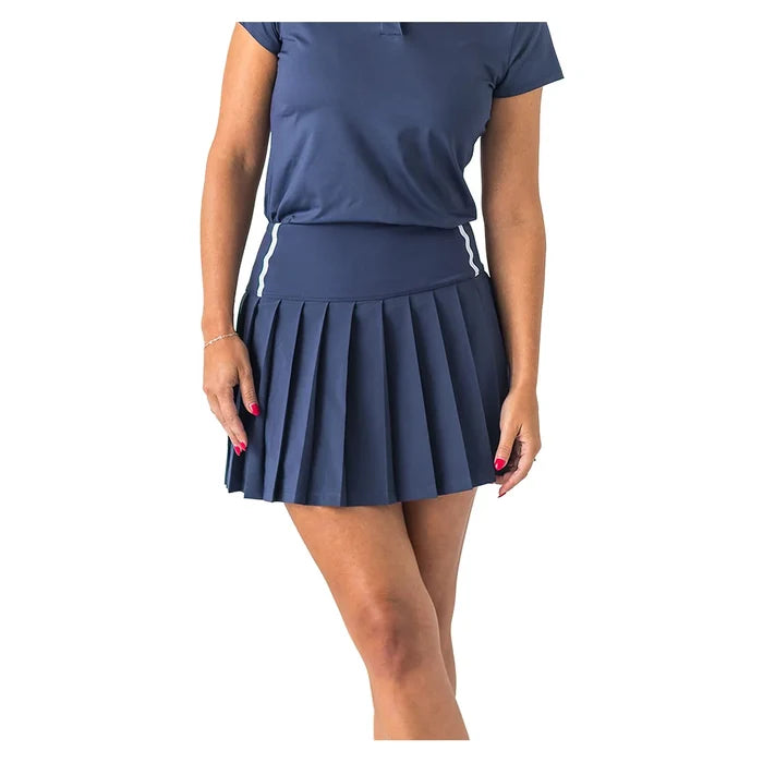 Women's High Waisted 2 in 1 Pleated  Skort