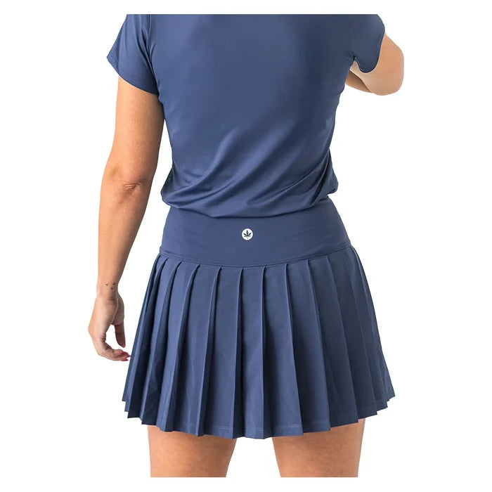 Women's High Waisted 2 in 1 Pleated  Skort