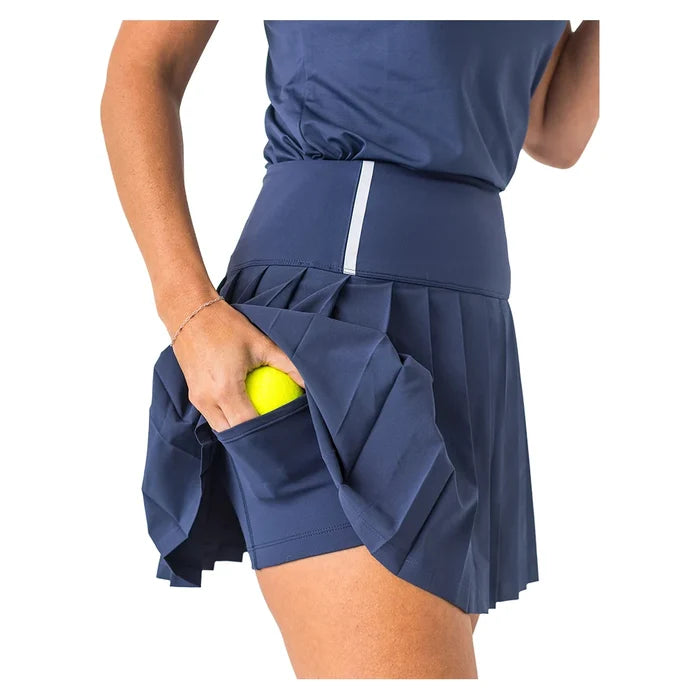 Women's High Waisted 2 in 1 Pleated  Skort