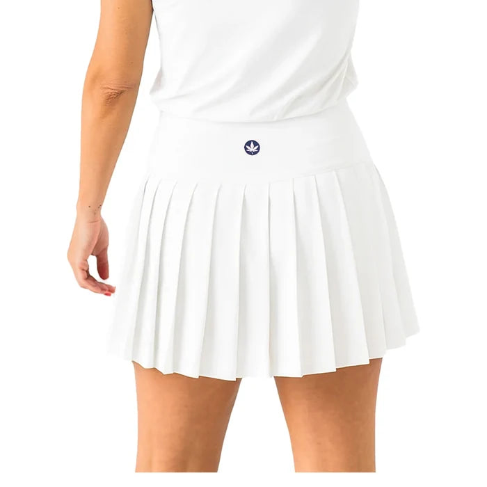 Women's High Waisted 2 in 1 Pleated  Skort