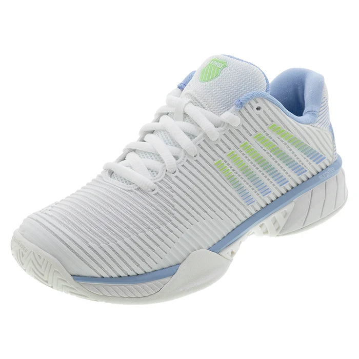 Women's Hypercourt Express 2 Court Shoes Lucent White and Dutch Canal