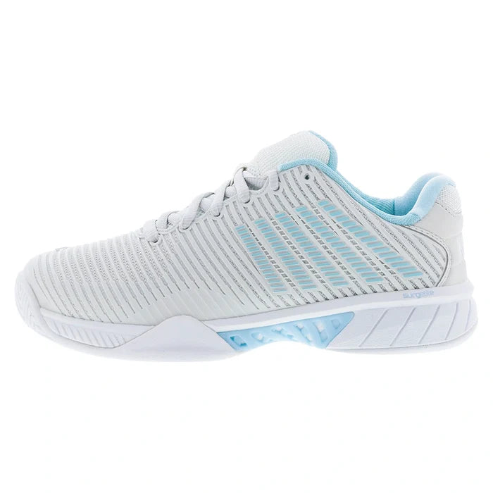 Women's Hypercourt Express 2-Wide Court Shoes White and Blue Glow