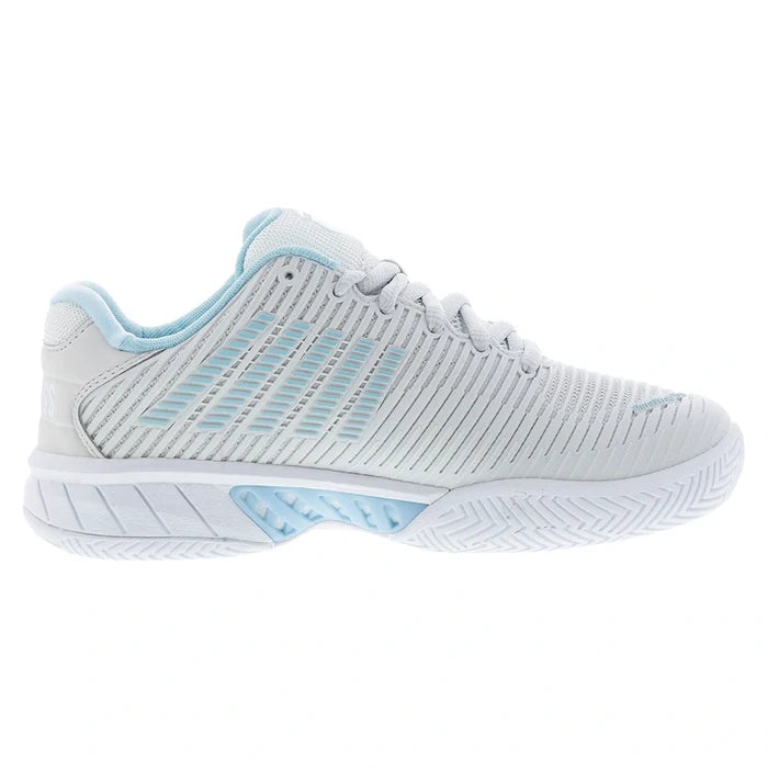 Women's Hypercourt Express 2-Wide Court Shoes White and Blue Glow