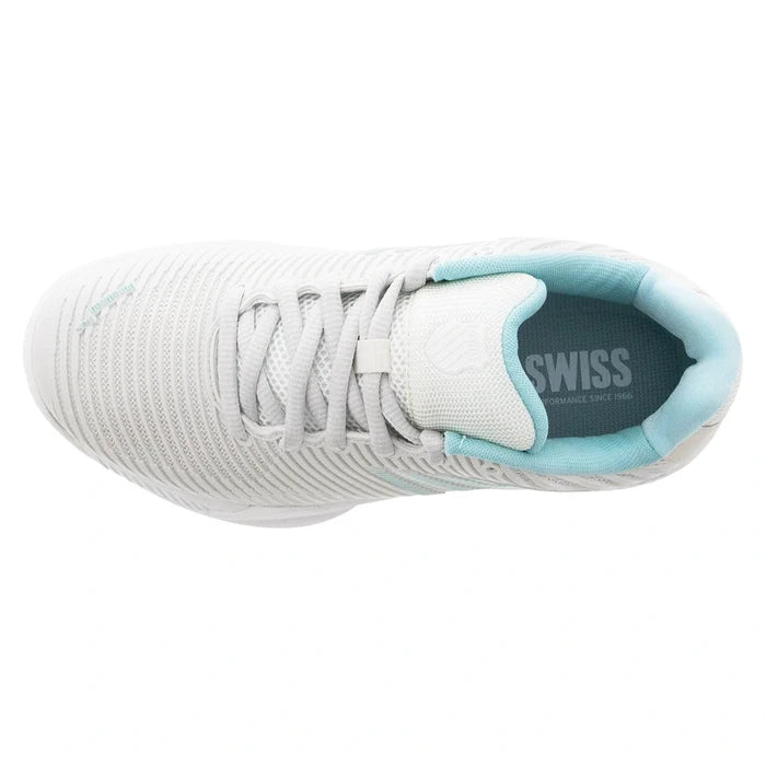 Women's Hypercourt Express 2-Wide Court Shoes White and Blue Glow