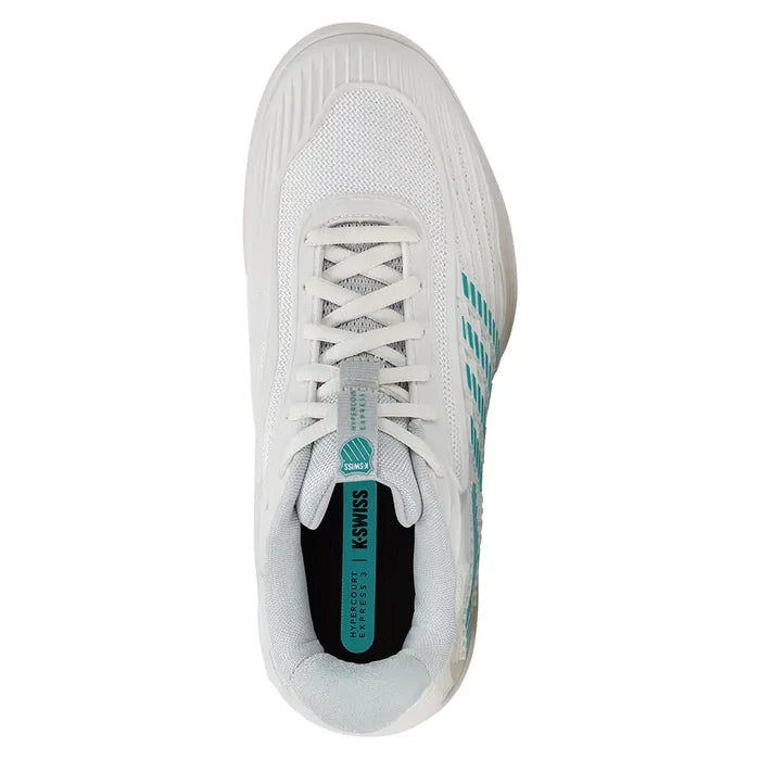 Women's Hypercourt Express 3 Wide Shoes Blanc de Blanc and Glacier Gray