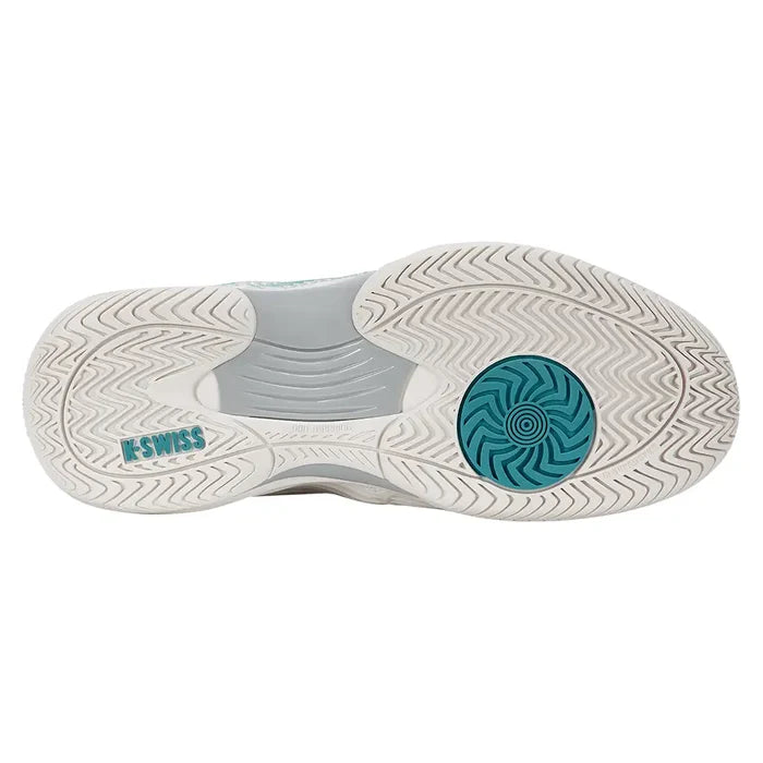 Women's Hypercourt Express 3 Wide Shoes Blanc de Blanc and Glacier Gray