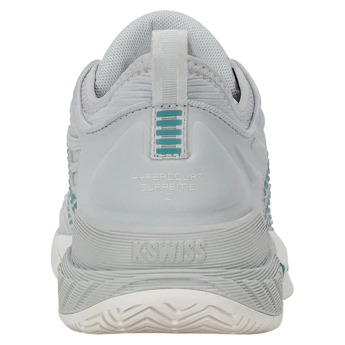 Women's Hypercourt Supreme 2 Tennis Shoes Glacier Gray and Blanc de Blanc,Footwear,K-Swiss,,,Tennis Express,99071-091-4