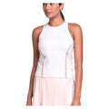 Women's Inline Tank White and Peach Frost