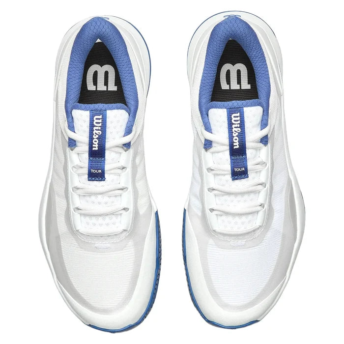 Women's Intrigue Tour Tennis Shoes White and Blue, Wilson, Pickleball Express, WRS337080-F26-2
