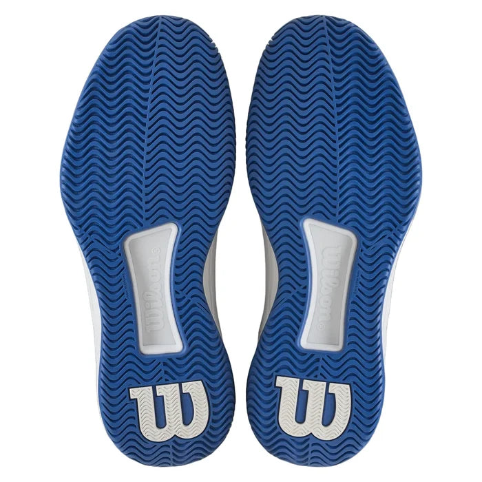 Women's Intrigue Tour Tennis Shoes White and Blue, Wilson, Pickleball Express, WRS337080-F26-4
