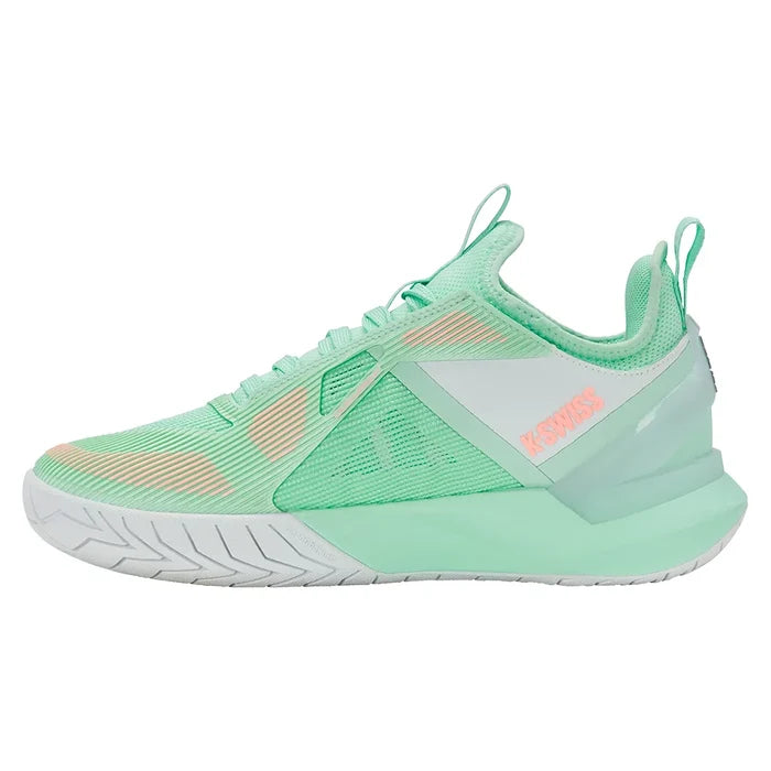 Women`s K-Frame Speed Shoes Soft Neon Mint and White
