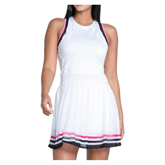 Women's Kinetic Energy Dress White and Black