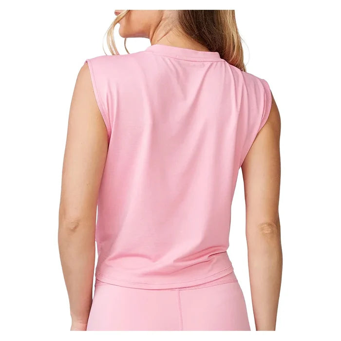 Women's Knot Front Tank Pure Pink