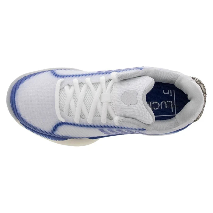 Women's Lucky in Love Hypercourt Express 2 Shoes White and Electric Blue