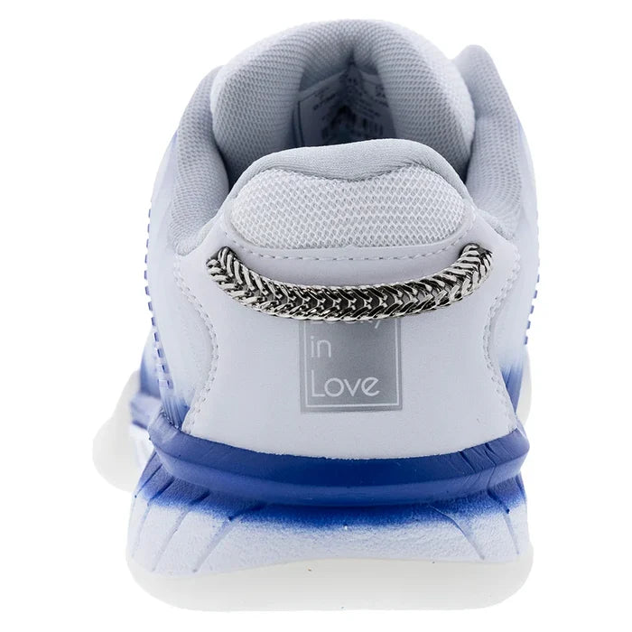 Women's Lucky in Love Hypercourt Express 2 Shoes White and Electric Blue
