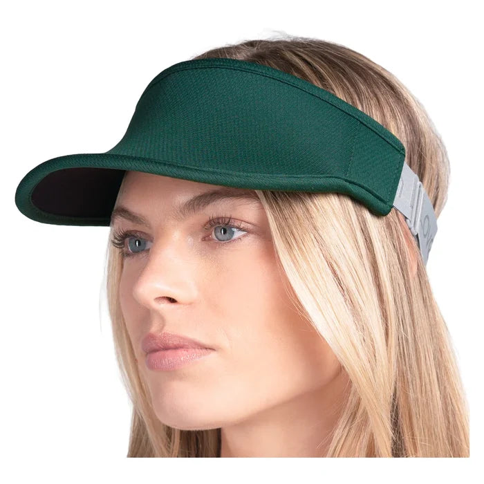 Women's Lucky Tech Stretch Visor Team Green, Lucky In Love, Pickleball Express, CH014-300-1