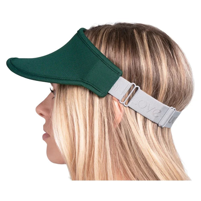 Women's Lucky Tech Stretch Visor Team Green, Lucky In Love, Pickleball Express, CH014-300-2
