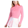 Women's LUV Free Play Zip Long Sleeve Top Flamingo